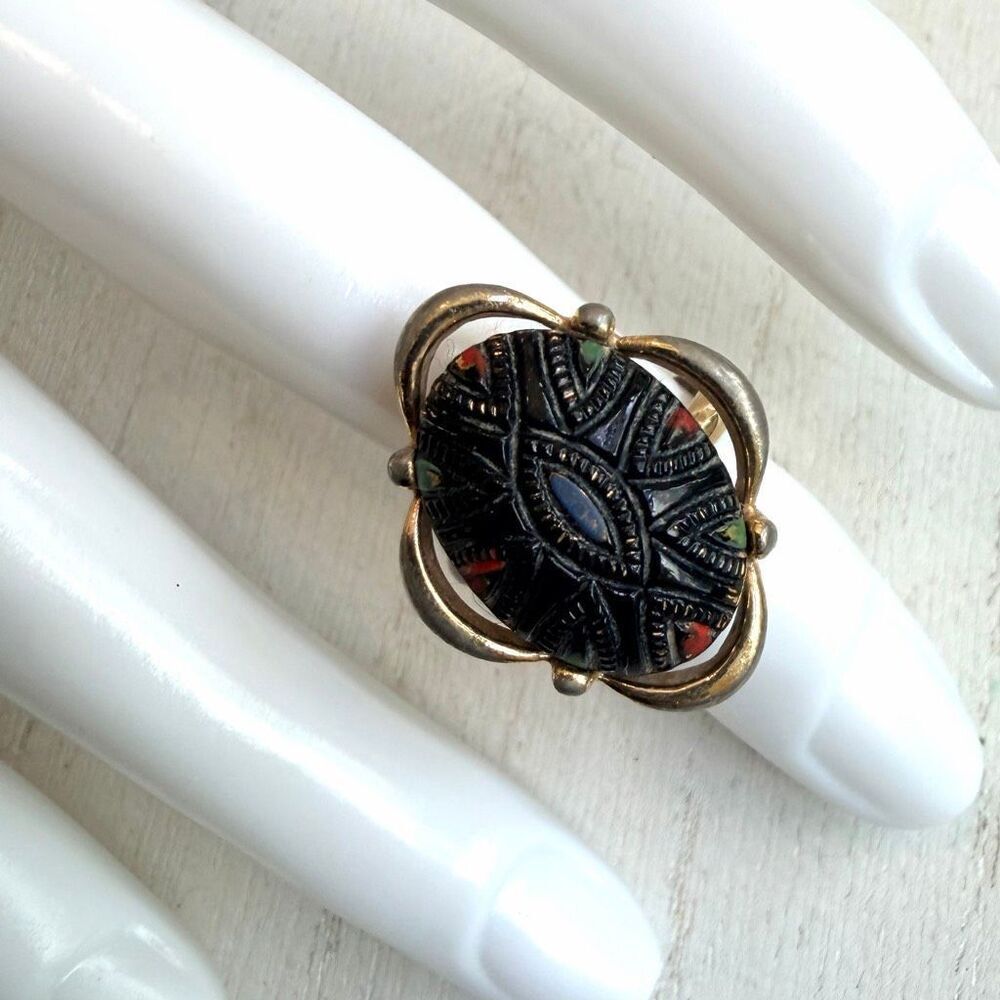 Vintage Sarah Coventry “Tapestry” Adjustable Ring